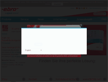 Tablet Screenshot of ebro.com